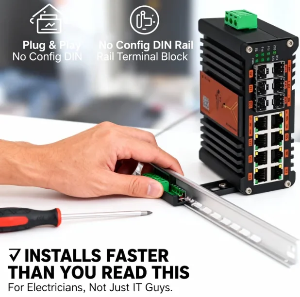Industrial L2+ Managed PoE Swi - Sfp+ 10G Managed Switch 8 Port recension och pris